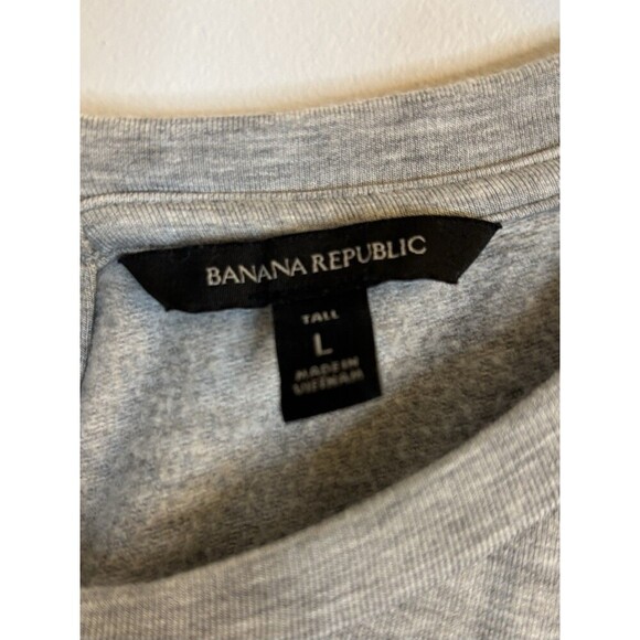 BANANA REPUBLIC Cozy Knit Jogger Jumpsuit Women Large Tall Gray Cap Sleeve - Picture 4 of 14